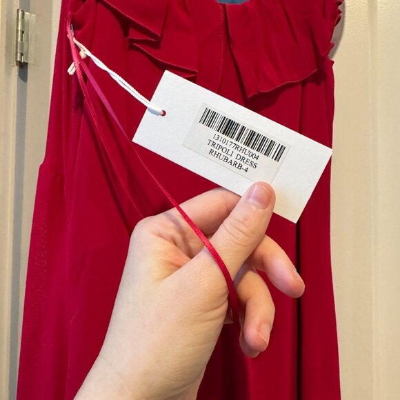 Reformation Tripoli Dress in Rhubarb size 4 NWT - Picture 5 of 5